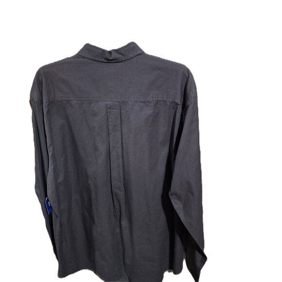 Basic Edition Chocolate Brown Button Down Shirt - Picture 2 of 2